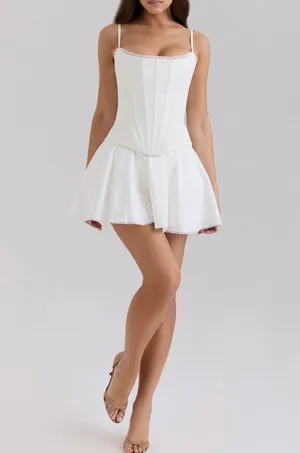 House of CB White Corset & Skirt Set thumbnail 3