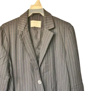We The Free Black and Brown Pinstripe Blazer Size M thumbnail 4