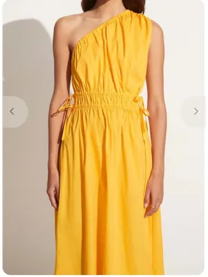 Faithfull The Brand‎ La Ora Midi Dress - Citrus size 4 thumbnail 4