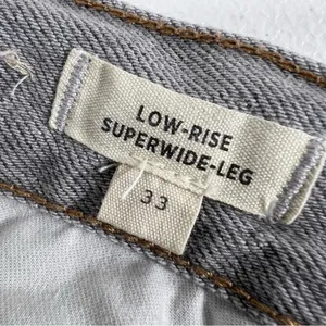 Madewell LOW-RISE SUPERWIDE-LEG Frayed Crop Jeans thumbnail 5