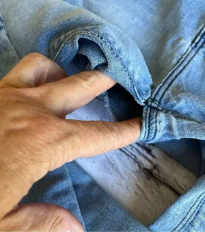 VTG Y2K Von Dutch Jeans Size 26 FLAW - HOLE thumbnail 9