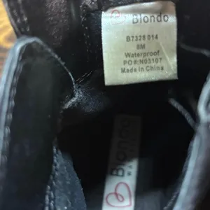 Blondo Black Waterproof Ankle Boots Size 8 thumbnail 9