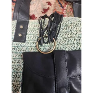 NWT Free People En Riva Raffia Tote One Size $168 thumbnail 8