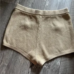 NWT Reformation charlotte cotton shorts Birch large thumbnail 3