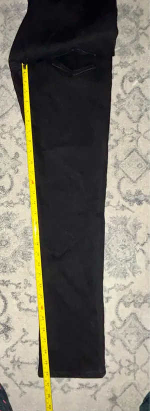 Aerosmith Aeropostale Y2K Jeans Women’s 29 Slim Straight Black Denim 29x32 EUC thumbnail 7