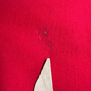 Lauren Ralph Lauren Red Asymmetrical Button Hoodie Crest Sleeve‎ Womens L Y2K thumbnail 4