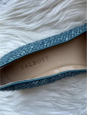 NWOT’s Talbots Blue Tweed Tassel Loafers Size 5.5 thumbnail 2