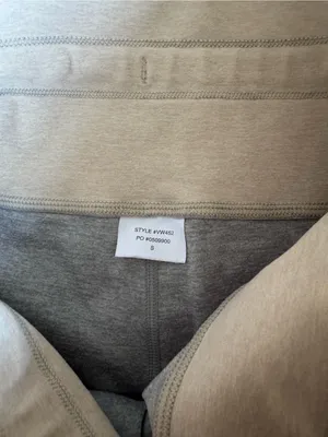 Vuori Light Heather Cream Grey Vibe Elevation Drawstring Leggings VW452 Small thumbnail 10