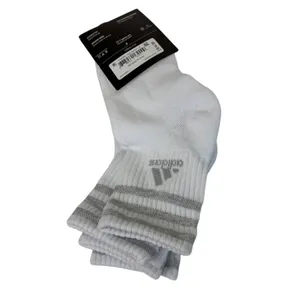 Adidas 3 Pair Women's Cushioned AeroReady White High Quarter White Socks Sz 5-10 thumbnail 3