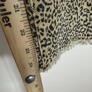 POL Jeans Womens 30 Medium Beige High Rise Crop Relaxed Leopard Distressed Denim thumbnail 8