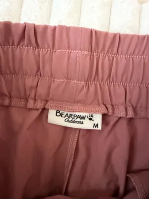BearPaw Dusty Rose Athletic Elastic Waist Shorts with Belt thumbnail 4