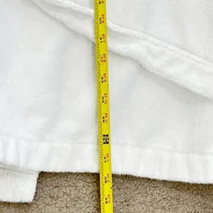 Lauren Ralph Lauren Terry Cloth Robe Women Large White Cotton Belted Spa Classic thumbnail 11