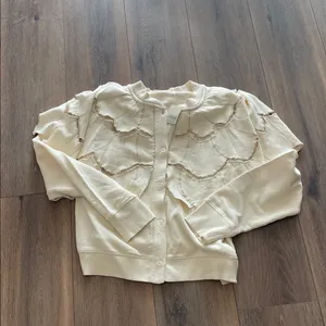 Free People Flutterscape Cardigan Sweatshirt thumbnail 4