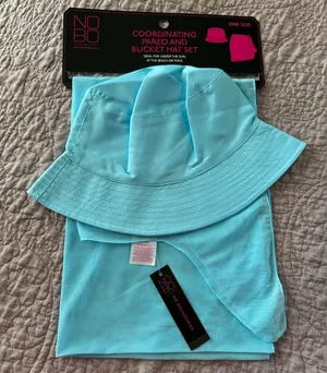 NWT No Boundaries Sarong (Pareo) & Bucket Hat Coordinating Set thumbnail 1