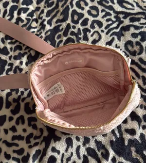 Pink Fluffy Lululemon Belt Bag  thumbnail 4
