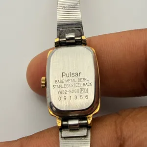 Elegant Vintage Pulsar Ladies Quartz Watch Y432-5280 Working New Battery thumbnail 5
