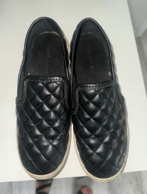 Madden Girl Quilted Black Slip-On Loafers thumbnail 1