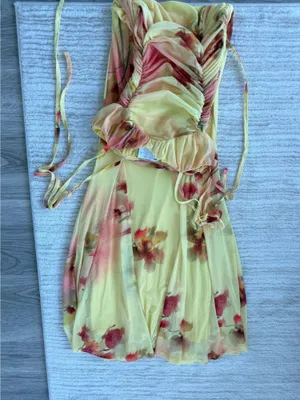 ASOS Yellow Floral Maxi Dress thumbnail 5