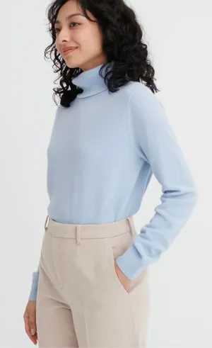 NWT Uniqlo Smart Brushed Herringbone Ankle Trousers Natural Size 30, MSRP $50 thumbnail 1