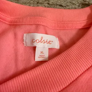 Colsie Neon Pink Summer Fleece Lounge Sweatshirt - size XL thumbnail 5
