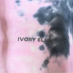 Ivory Ella Womens M Drawstring Pullover Tie-Dye Hoodie thumbnail 8