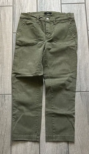 J. Crew Women's Olive Straight Leg Pants thumbnail 1