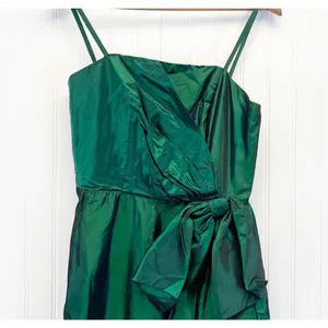 VTG 80s‎ Alyce Design Womens 10 Emerald Green Gown Dress Formal Holiday Prom thumbnail 7