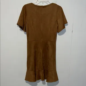 Fashion on Earth Brown Faux Suede Mini Dress 0315264 thumbnail 3