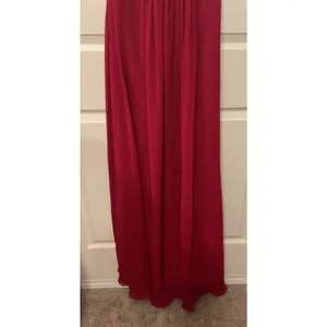Azazie Yazmin Burgundy A-line Sweetheart Chiffon Dress Formal Gown, approx sz 2 thumbnail 5