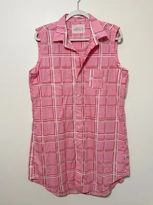The Cat’s Pajamas Pretty in Pink Luxe Pima Sleeveless Night Shirt Size Large thumbnail 2