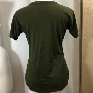 Madewell army green short sleeve T-shirt thumbnail 6