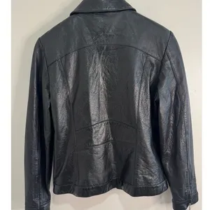 Vintage‎ Wilsons Leather Black Womens Jacket Medium thumbnail 3