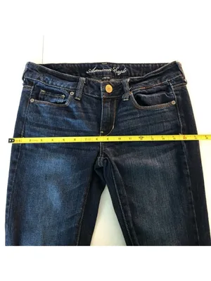 American Eagle Outfitters Womens Skinny Jeans Dark Wash Stretch 2 thumbnail 6