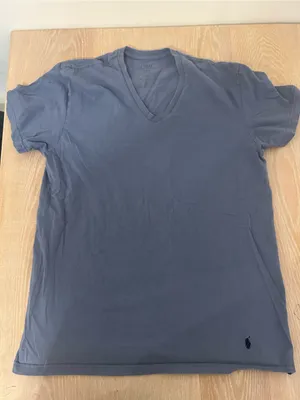 Polo by Ralph Lauren Womens V-Neck Tee in Slate Blue thumbnail 1