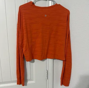 Lululemon Zebra Orange Long Sleeve Top thumbnail 4