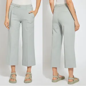 NEW LYSSE Florist Wide Leg Crop Pant in Morning Dew size M Medium 2991 NWT thumbnail 8