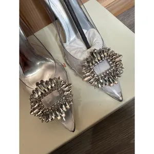 NEW Good American Cinder-f*cking-rella Clear Pumps Shoes Pointed Toe Size 8.5 thumbnail 4