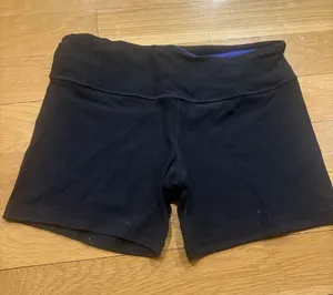 Lululemon Size 6 Athletic Compression Shorts with Fold-Over Waist thumbnail 1