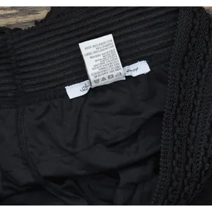 NWT American Rag Cie Laser-Cut Faux-Suede Eyelet Cropped Shorts Classic Black L thumbnail 5
