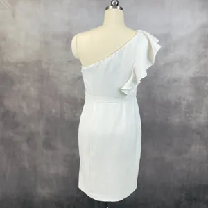 Karl Lagerfeld Dress Womens 8 One Shoulder Bridal Shower Chic Bachelorette READ‎ thumbnail 2