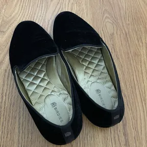 Sold🎉Birdies black velvet starling flat slip on casual loafers size US 7 thumbnail 3