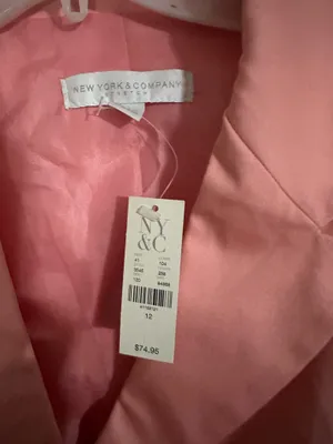 New York & Company Pink Blazer & Skirt set. Is a size 12. thumbnail 4
