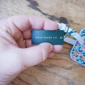 Rifle Paper Co. NEW Luggage Tag Multi Floral Faux Leather Girly Travel Vacation thumbnail 3