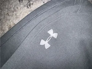 Under Armour HeatGear Shorts Womens Medium Loose Gray Neon Green Running Workout thumbnail 3