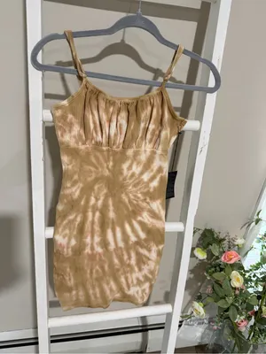Forever 21 Ribbed Tank Dress in Light Beige thumbnail 2