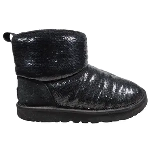 UGG Women's Black‎ Sequin Mini Mirror Ball Bootie Boots Size 6 thumbnail 3