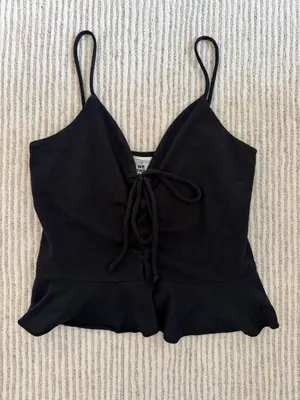 Free People Black Tank Top XS thumbnail 3