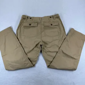 Lauren Ralph Lauren 12 Khaki Tan‎ Herringbone Cotton Straight Leg Chino Pant thumbnail 2