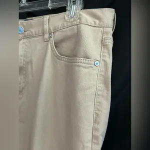 H&M Women’s Slim Fit Khaki Colored Pants SZ 34 thumbnail 6