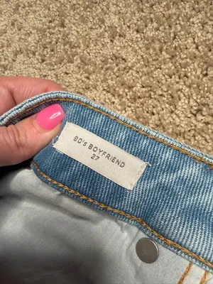 PacSun 90s Boyfriend Cargo Jeans Light Wash Wide Leg Denim Pants Size‎ 27 thumbnail 3